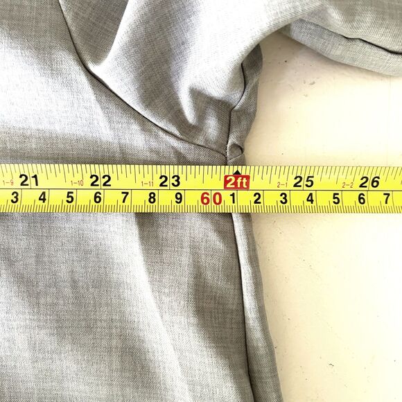 NWOT Gray Chambray Trapeze Shirt Dress (XL) 3/4 Sleeves A-Line Tunic - Picture 6 of 7